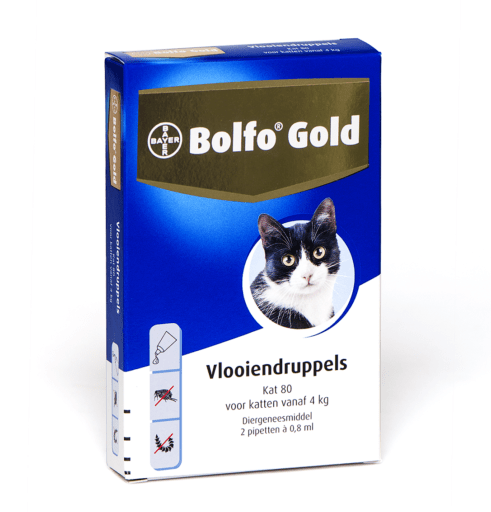 Bolfo Gold kat (2 pipet) vanaf 4 kilo