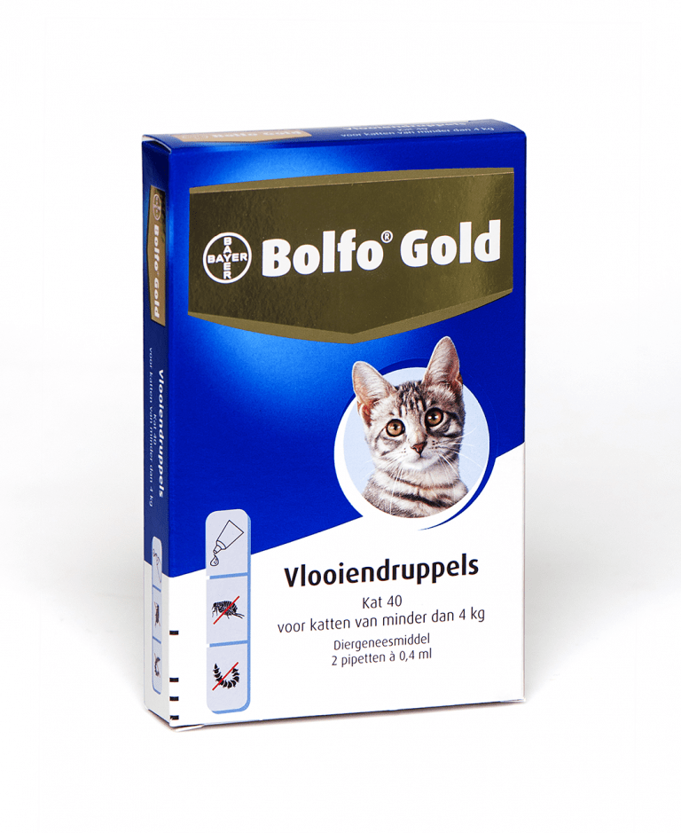 Bolfo kat (2 pipet)-tot 4 kilo -vlooienmiddel - Animal King Animal King