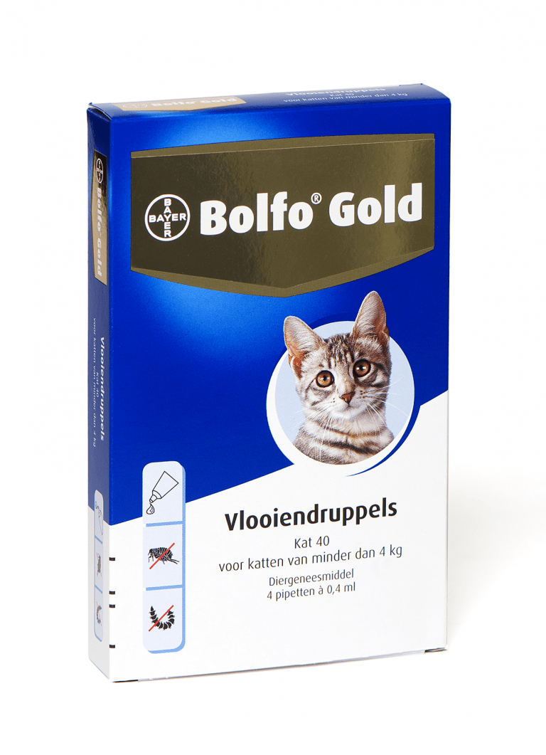 Bolfo Gold kat 40 ( 4 pipet) tot 4 kilo