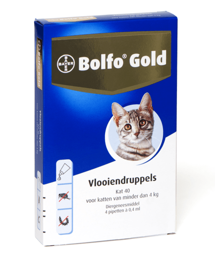 Bolfo Gold kat 40 ( 4 pipet) tot 4 kilo