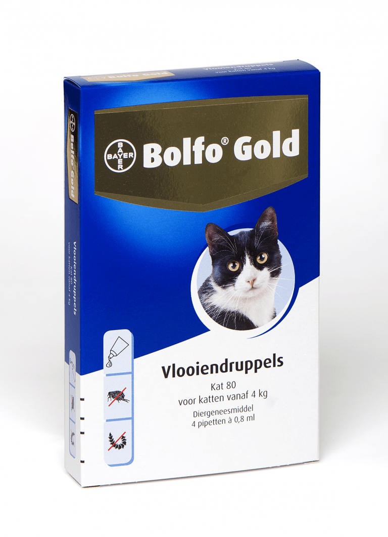 Bolfo Gold kat 80 (4 pipet) vanaf 4 kilo
