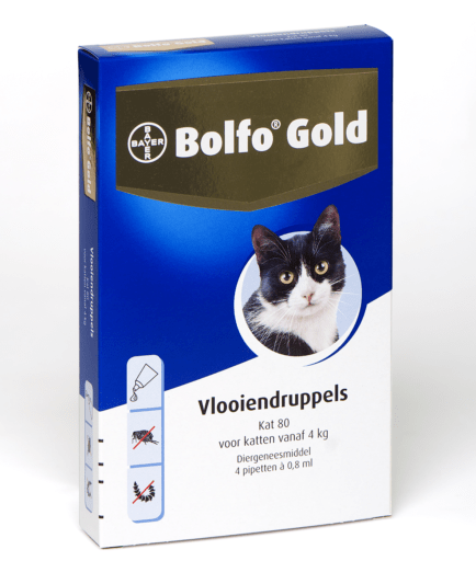 Bolfo Gold kat 80 (4 pipet) vanaf 4 kilo