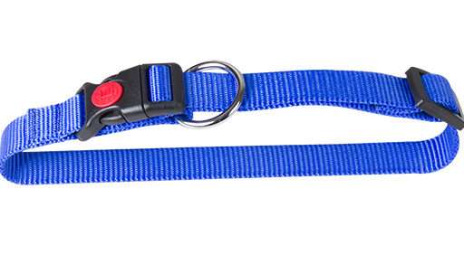 Hondenhalsband- nylon- blauw