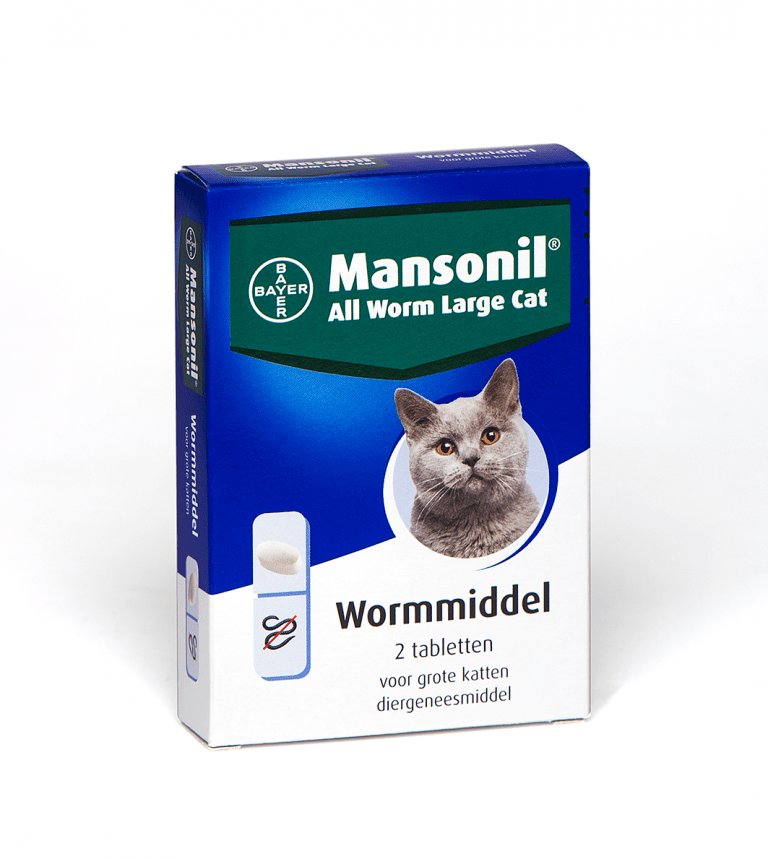 Mansonil all worm large cat 2T ellipsoid