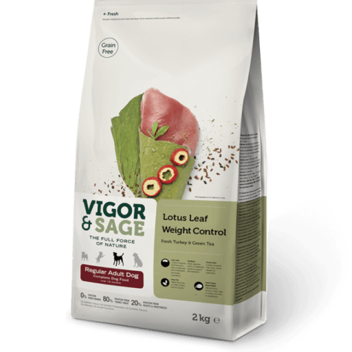 Vigor & Sage- Lotus Leaf Weight Control voor volwassen honden- 2 kg-hondenbrokken