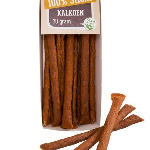 100% kalkoensticks - 70 gram